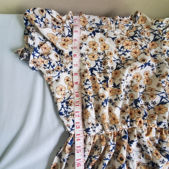 SHEIN Ruffle Hem Allover Floral A-Line Dress size S - Picture 12 of 16
